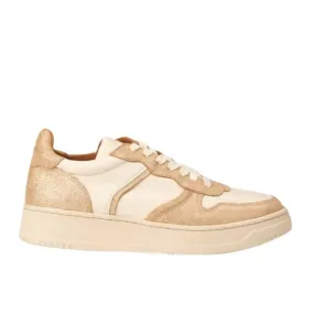 Armelle Cream/Gold | Leather sneaker