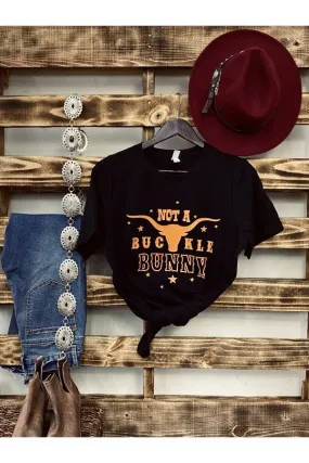 BC NOT A BUCKLE BUNNY- BLACK