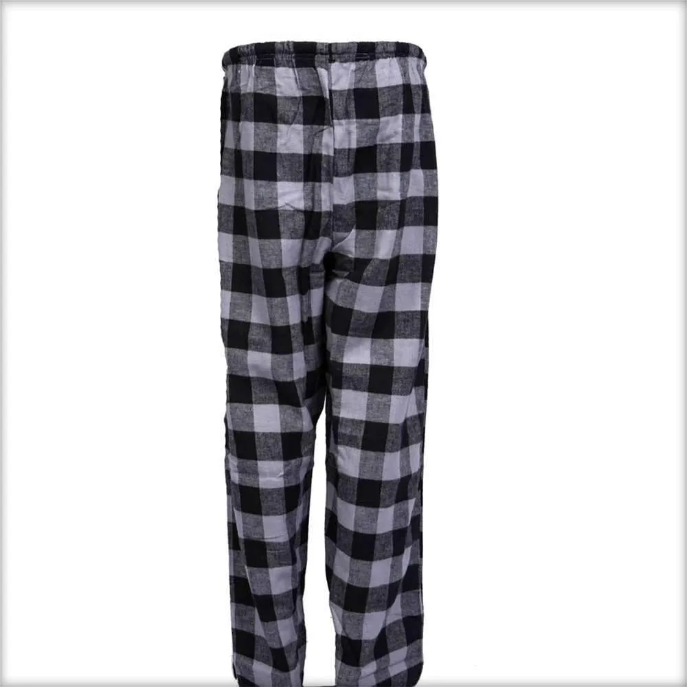 Black Checkered Pajama For Women