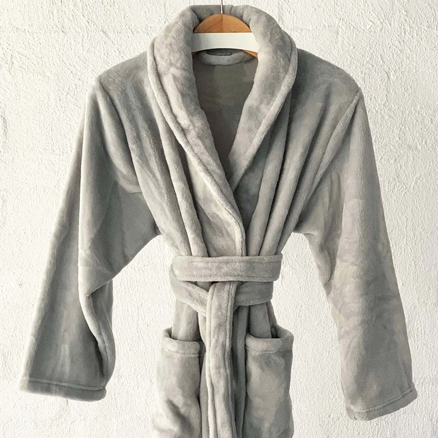 Brogo Micro Mink unisex Robes Dove