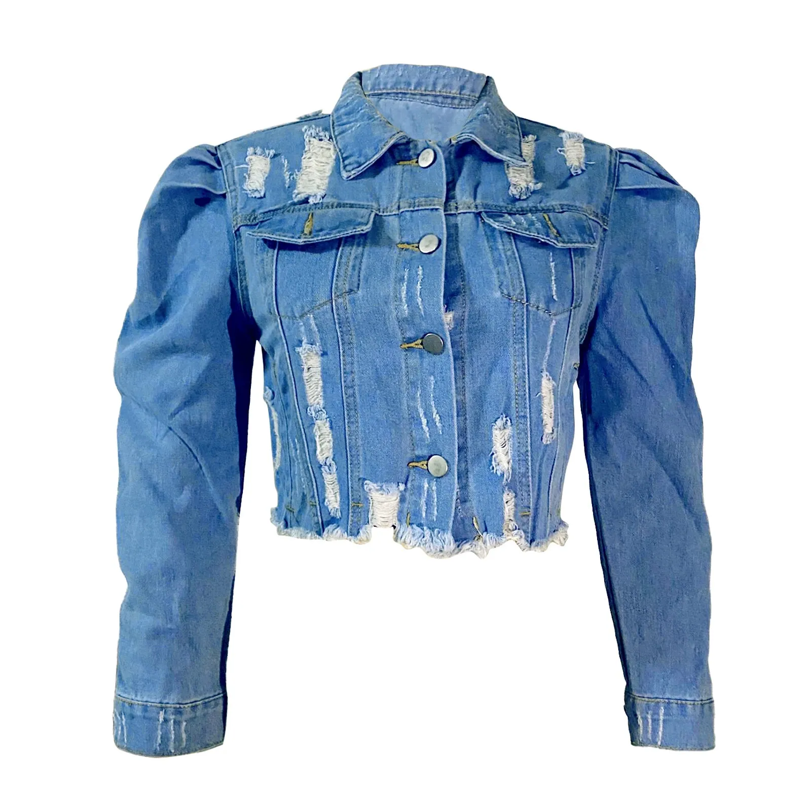 Candela Ripped Denim Jacket