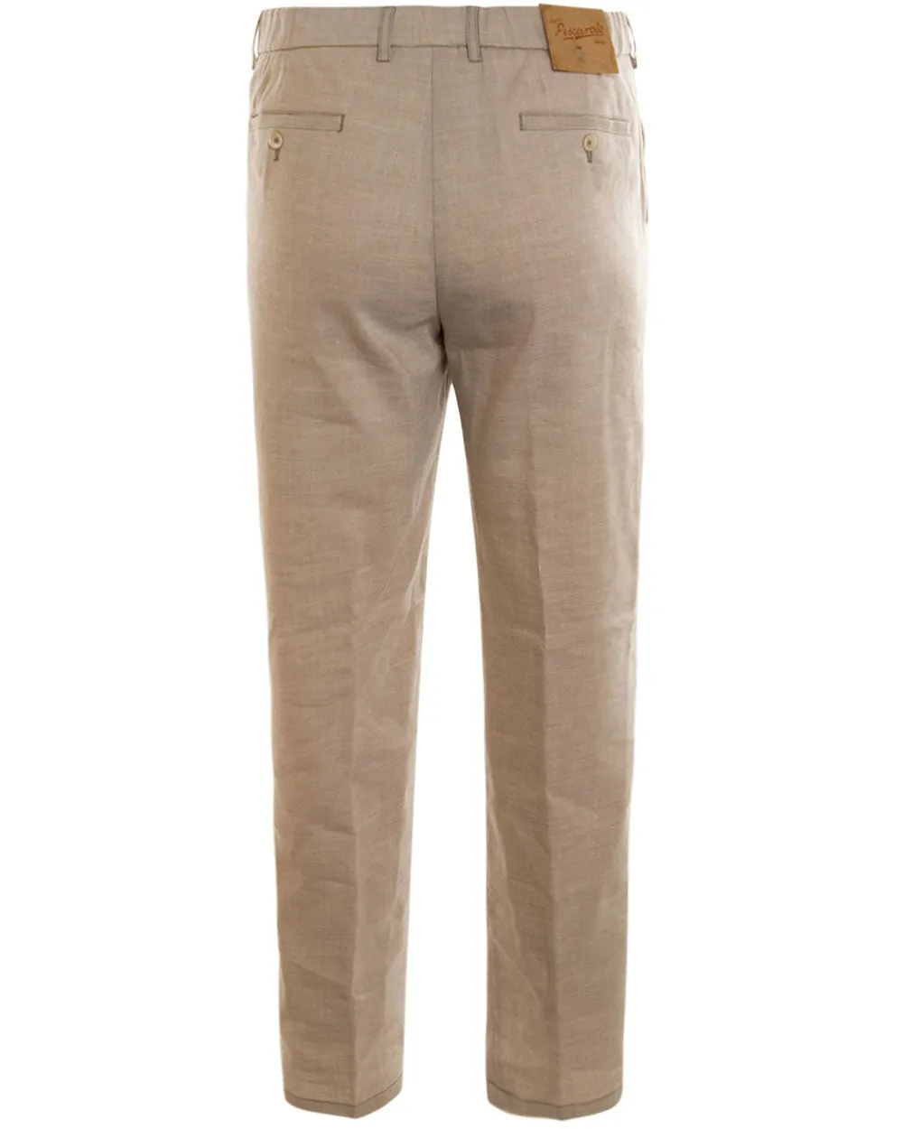 Cashmere Linen Pant in Light Tan