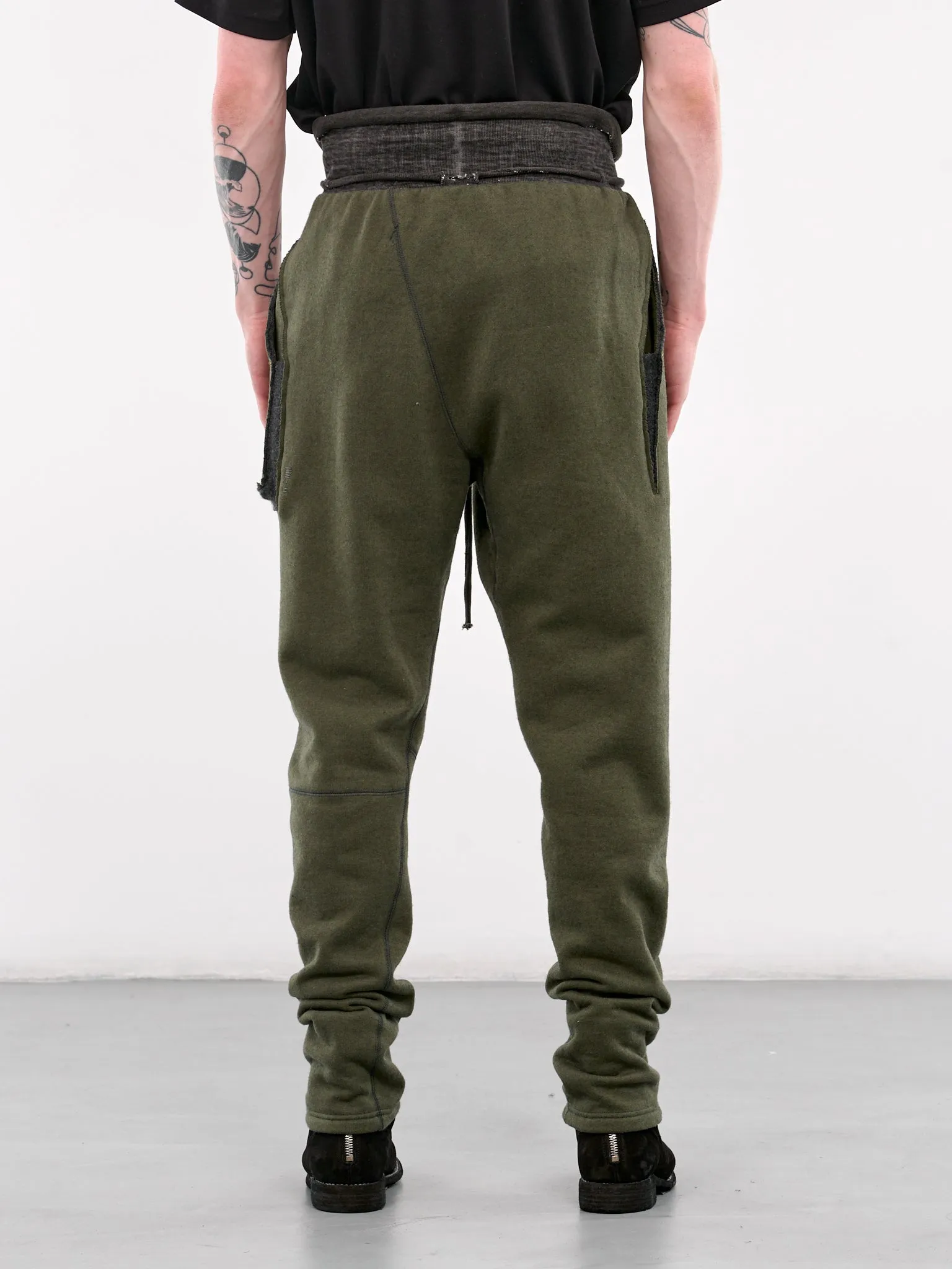 Cashmere Sweatpants (4906-GREEN-DARK-GREY)