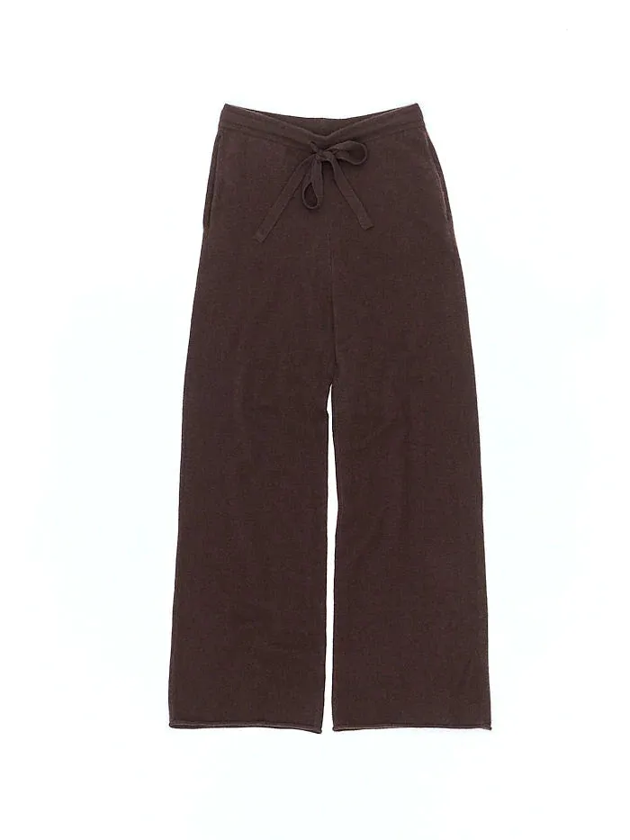 cashmere wide leg pants