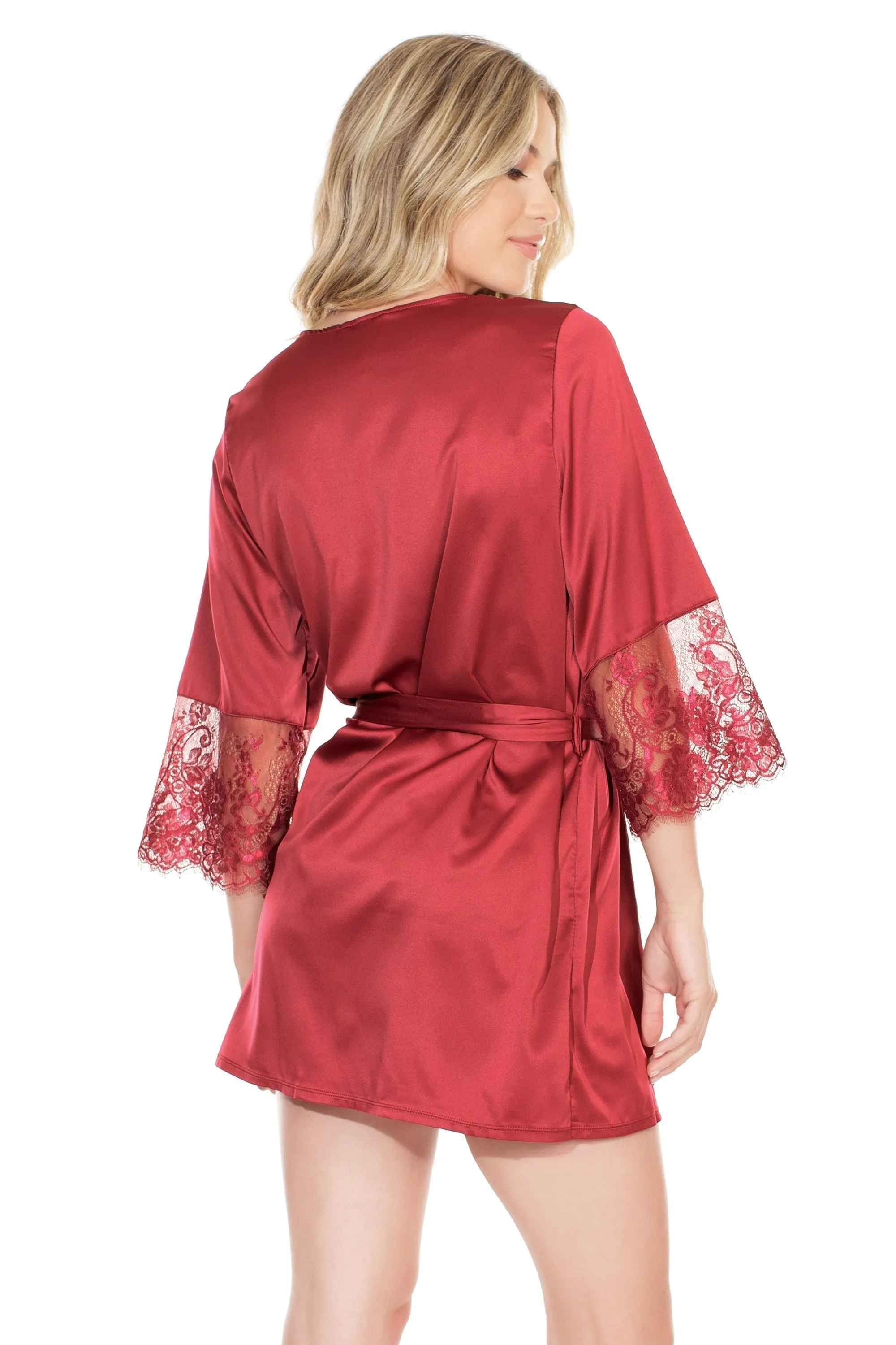 Coquette 7224 Soft Stretch Satin Robe