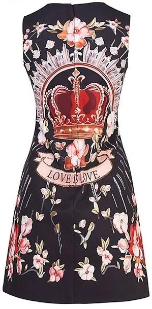 Crown 'Love is Love' Mini Dress