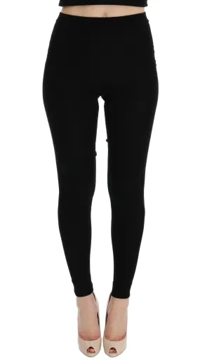 Dolce & Gabbana Black Slim Fit Women Cashmere Pants