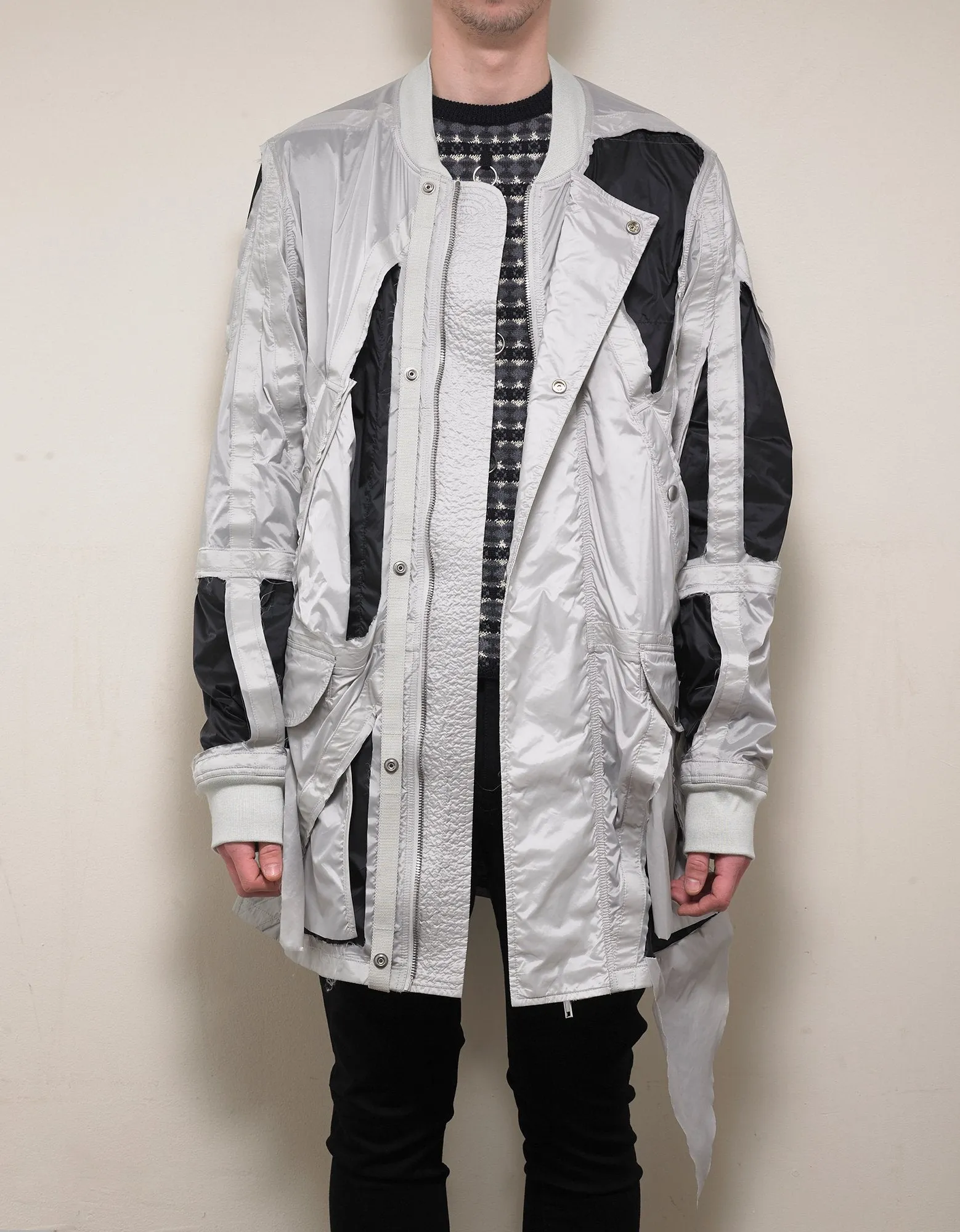 Grey Cut-Out Rod Jacket