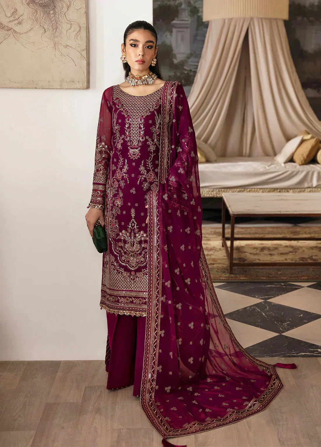 Gulaal | Embroidered Chiffon 23 | AYSA GL-EC-23V1-07