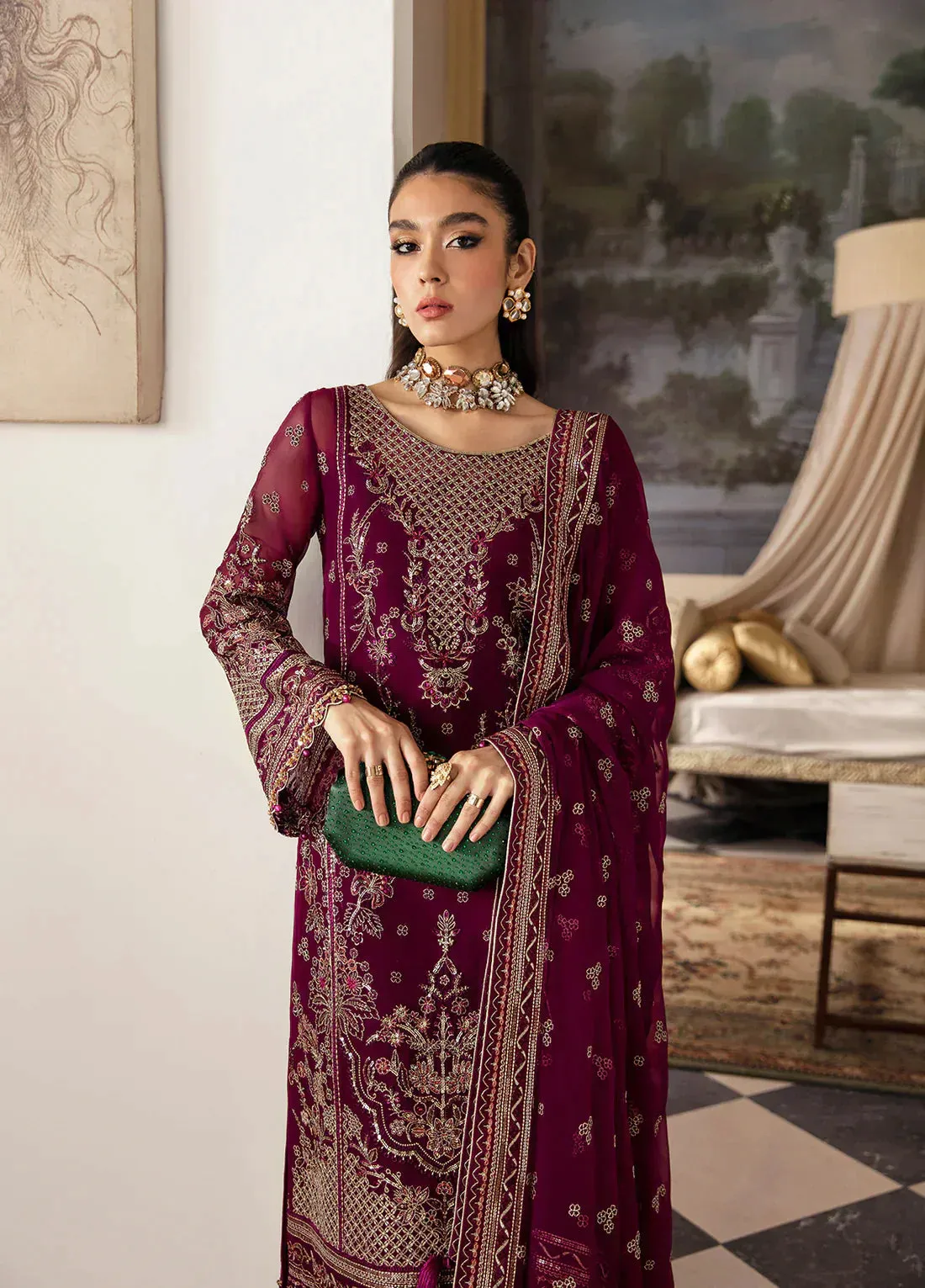 Gulaal | Embroidered Chiffon 23 | AYSA GL-EC-23V1-07