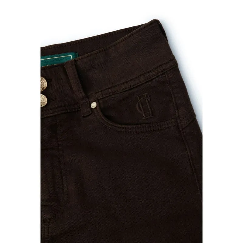 Holland Cooper Ladies Jodhpur Jeans - Chocolate