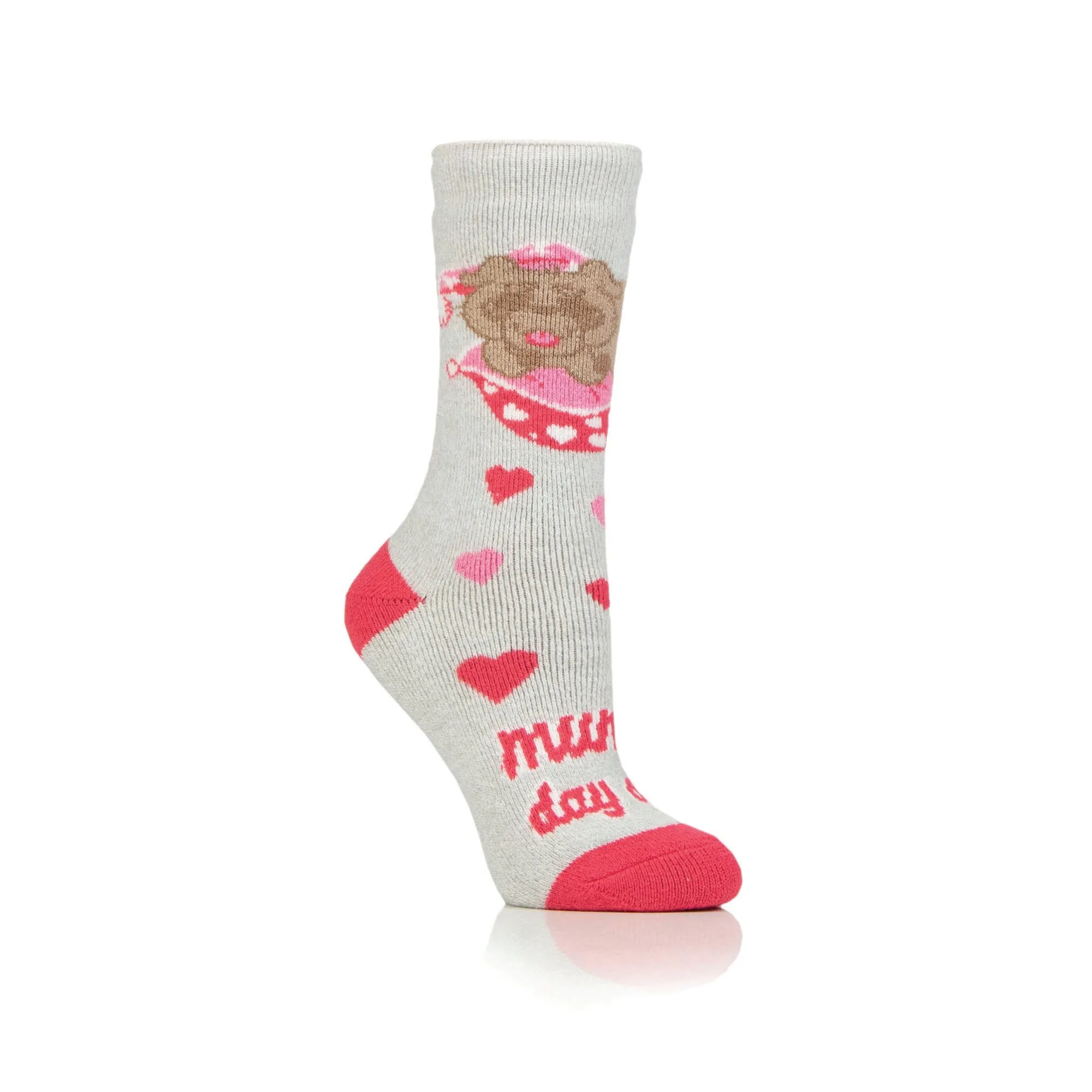 Ladies Lite Fun Feet Novelty Thermal Socks - Mums Day Off