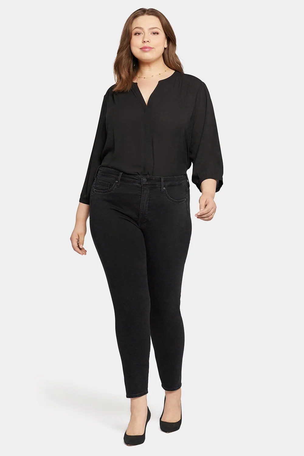 Le Silhouette Ami Skinny Jeans In Petite Plus Size - Stellar