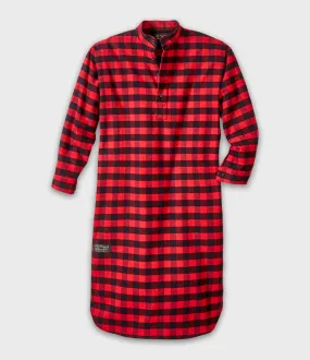 Long Night Shirt - Red Buffalo