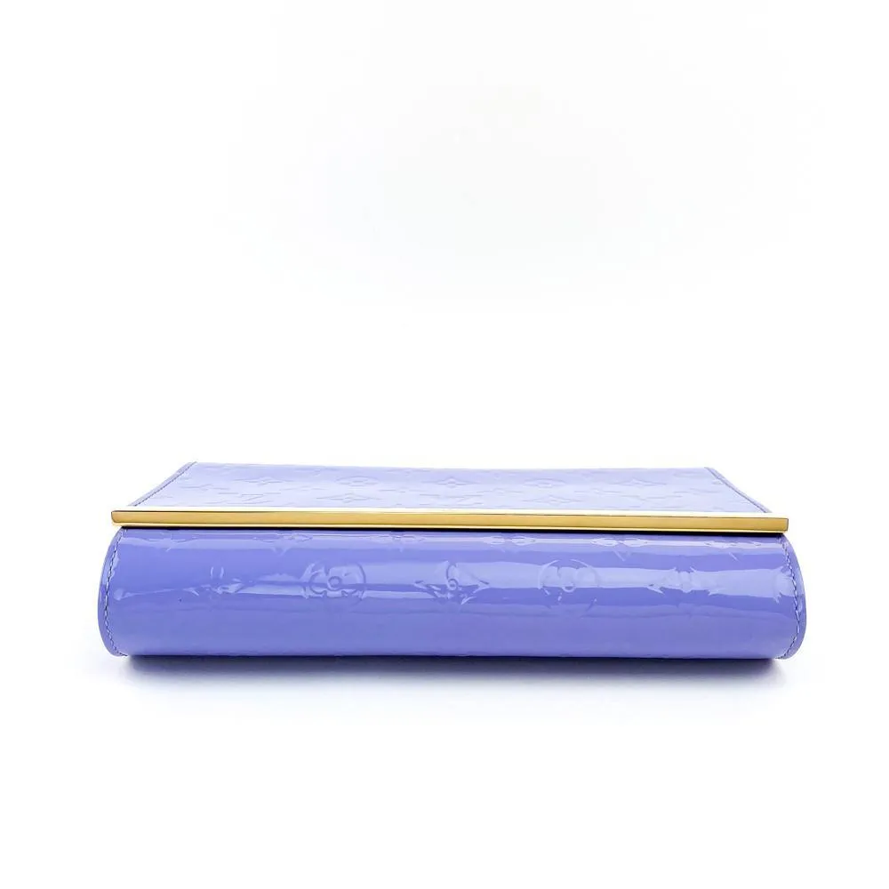 Louis Vuitton Lilac Monogram Vernis Ana Clutch Bag