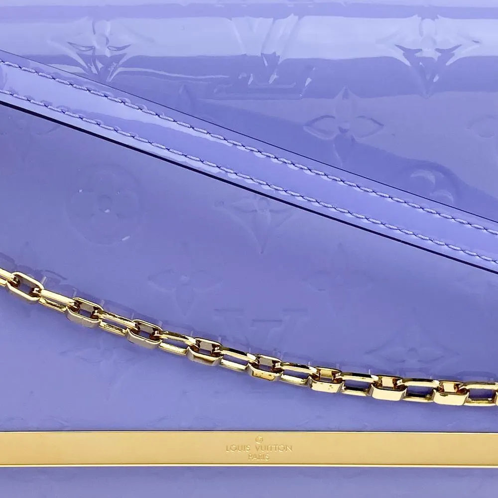 Louis Vuitton Lilac Monogram Vernis Ana Clutch Bag