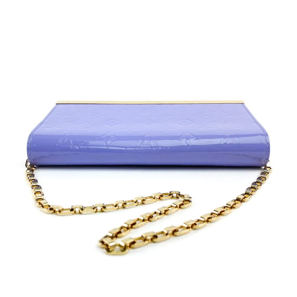 Louis Vuitton Lilac Monogram Vernis Ana Clutch Bag