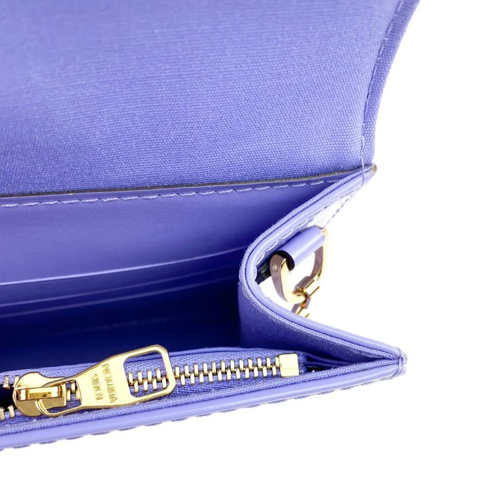 Louis Vuitton Lilac Monogram Vernis Ana Clutch Bag