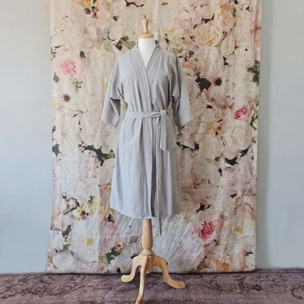 Luxury Robe - Light Grey