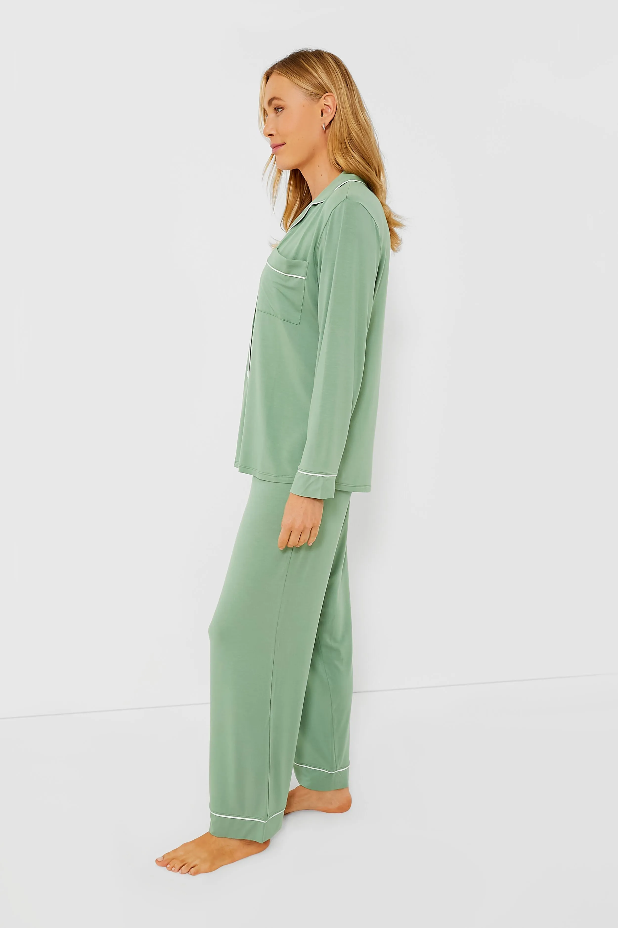 Mineral Green Gisele Long PJ Set