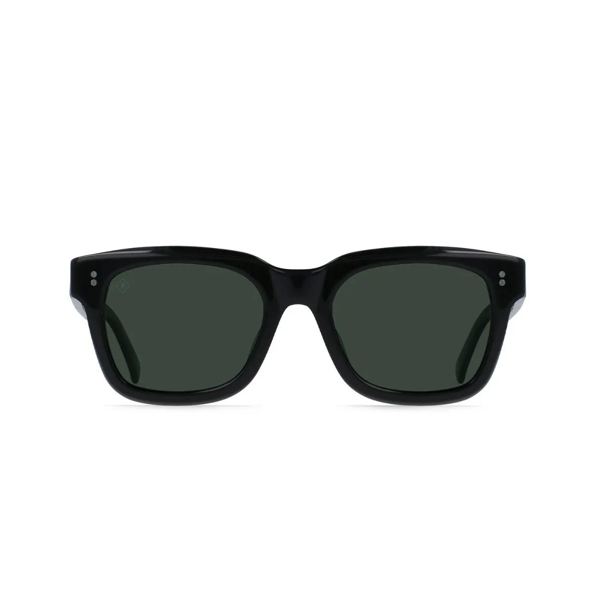 RAEN Gilman Polarized Sunglasses - Crystal Black/Green