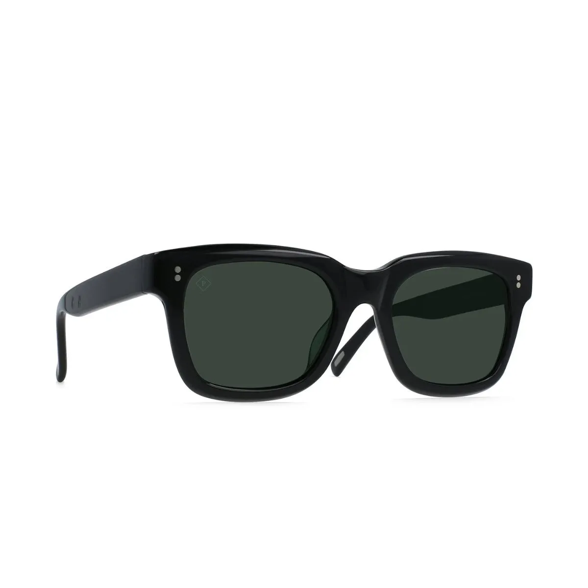 RAEN Gilman Polarized Sunglasses - Crystal Black/Green