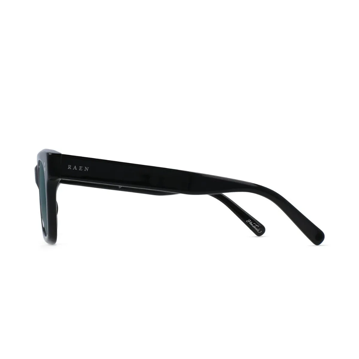 RAEN Gilman Polarized Sunglasses - Crystal Black/Green