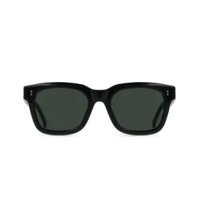 RAEN Gilman Polarized Sunglasses - Crystal Black/Green