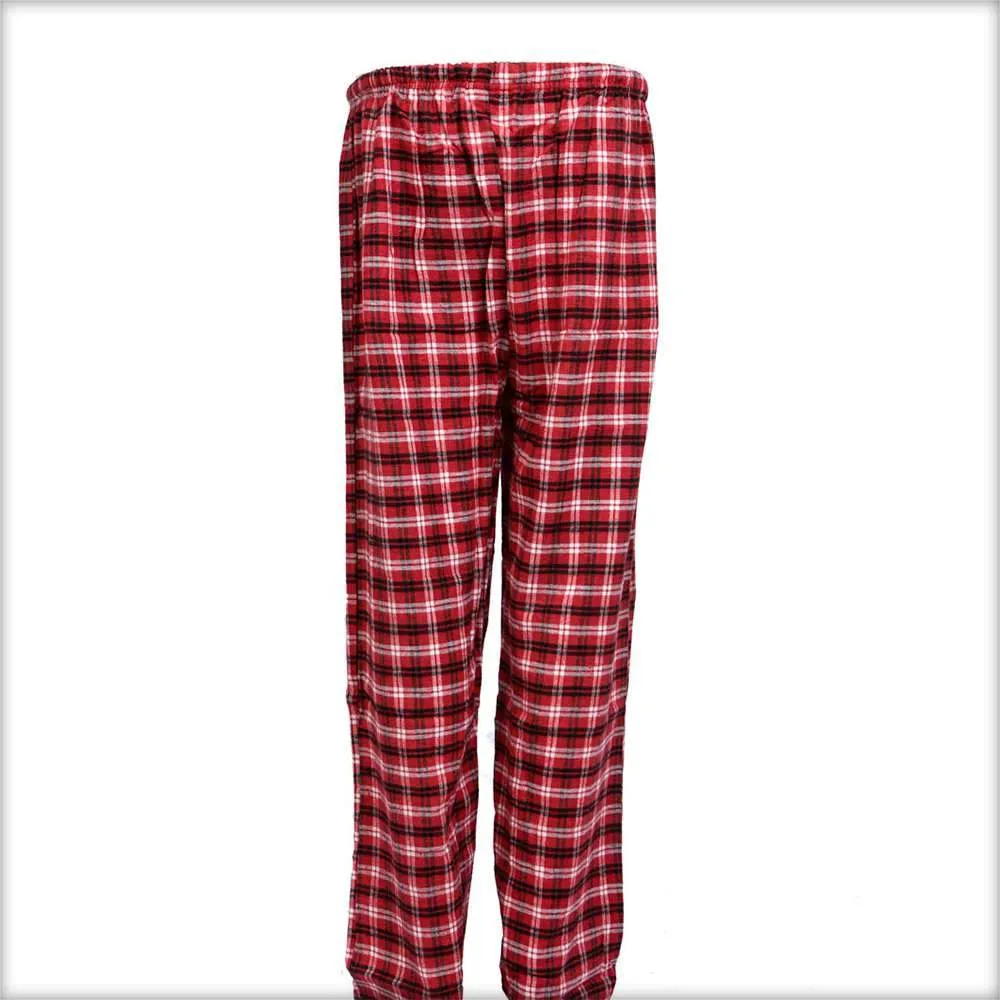 Red & Black Checkered Pajama For Women