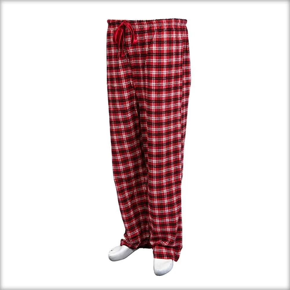 Red & Black Checkered Pajama For Women