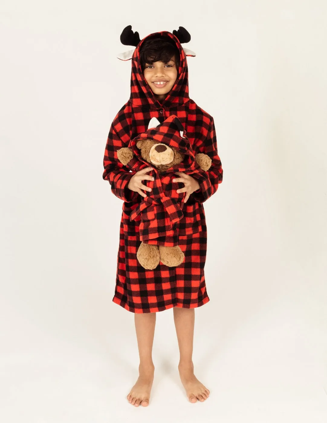 Red & Black Plaid Matching Family Pajama Set