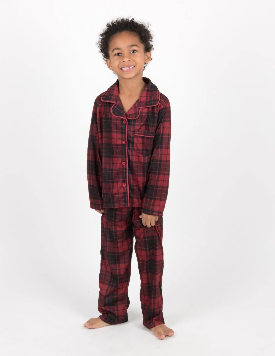 Red & Black Plaid Matching Family Pajama Set