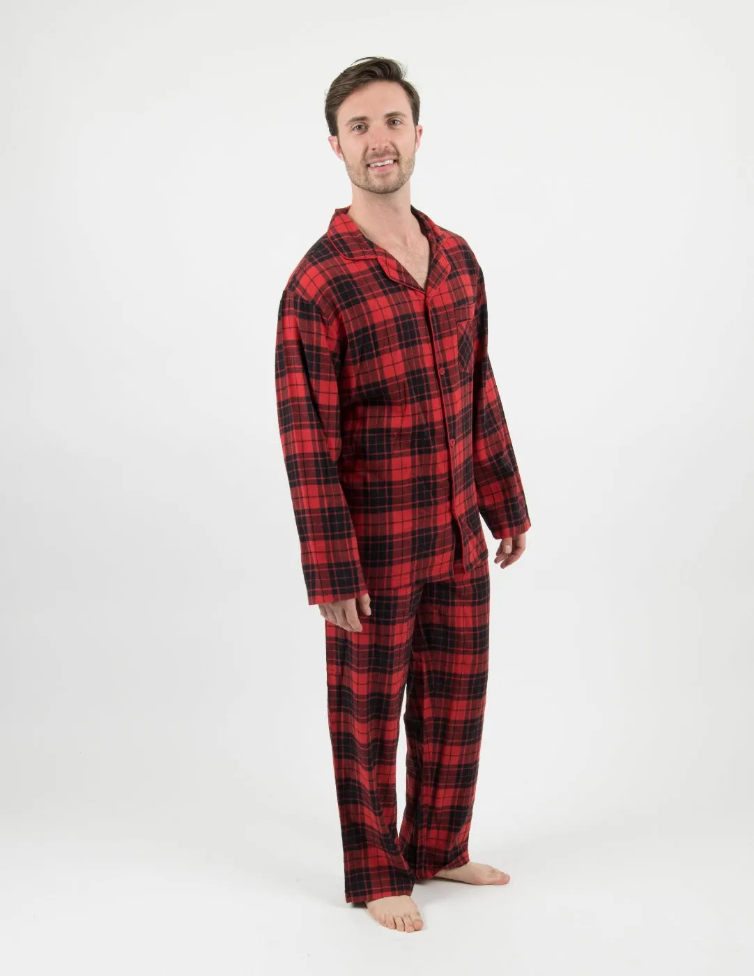 Red & Black Plaid Matching Family Pajama Set