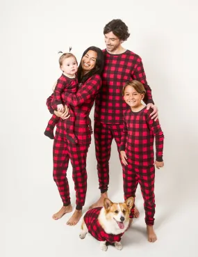 Red & Black Plaid Matching Family Pajama Set