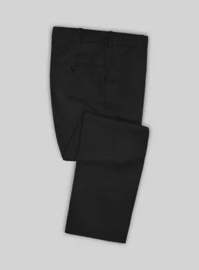 Reda Cashmere Black Wool Pants